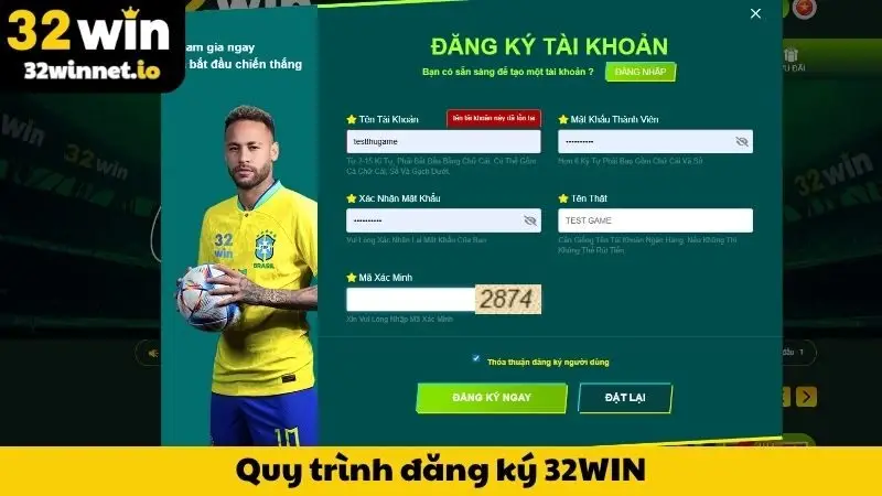 Quy trình đăng ký 32WIN dành cho người mới bắt đầu